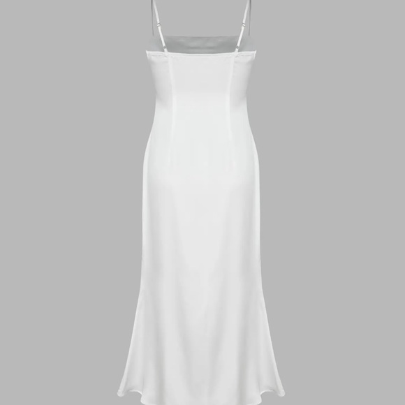 White Satin bachelorette dress - Picture 4 of 4